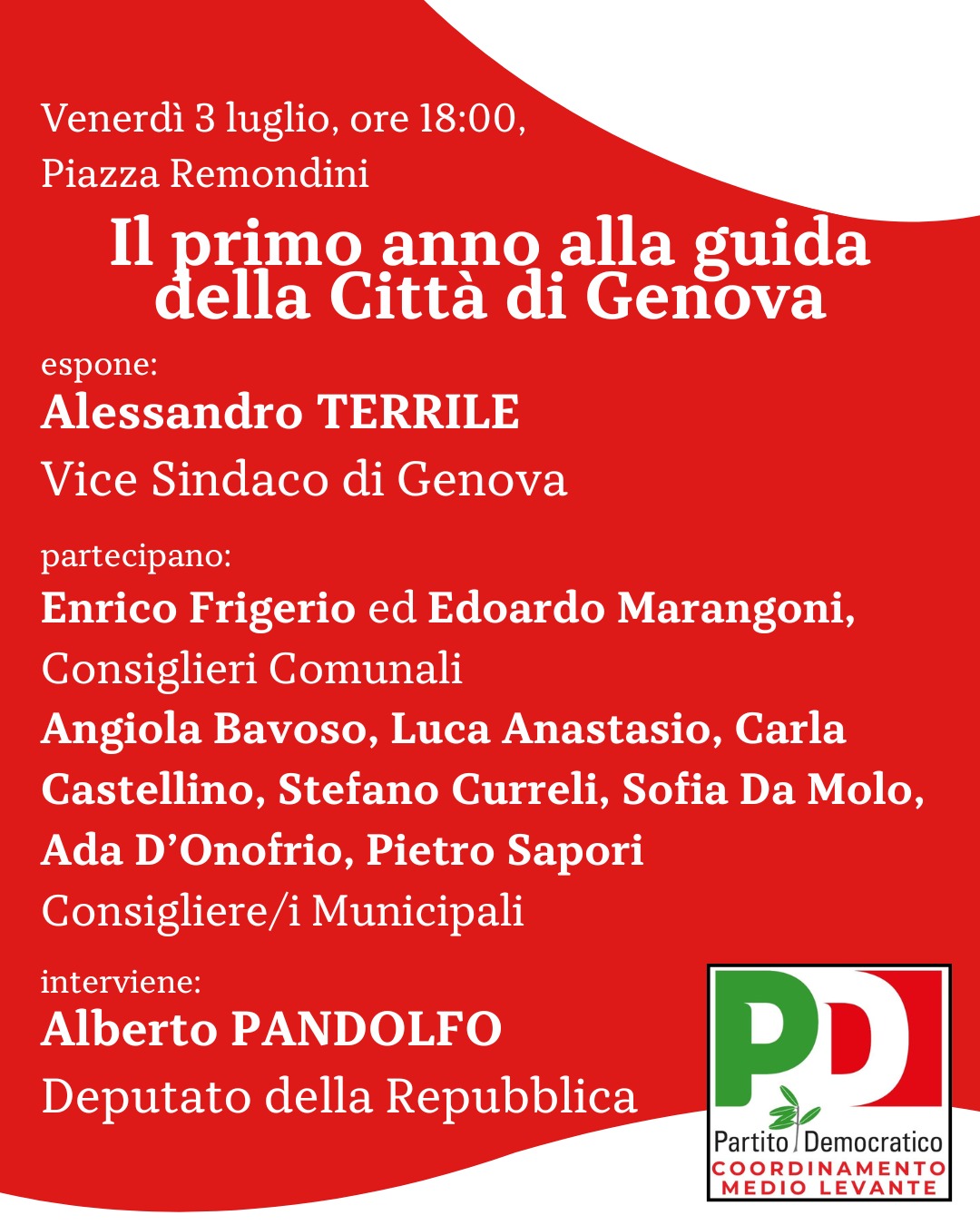 Il primo anno alla guida della Città di Genova